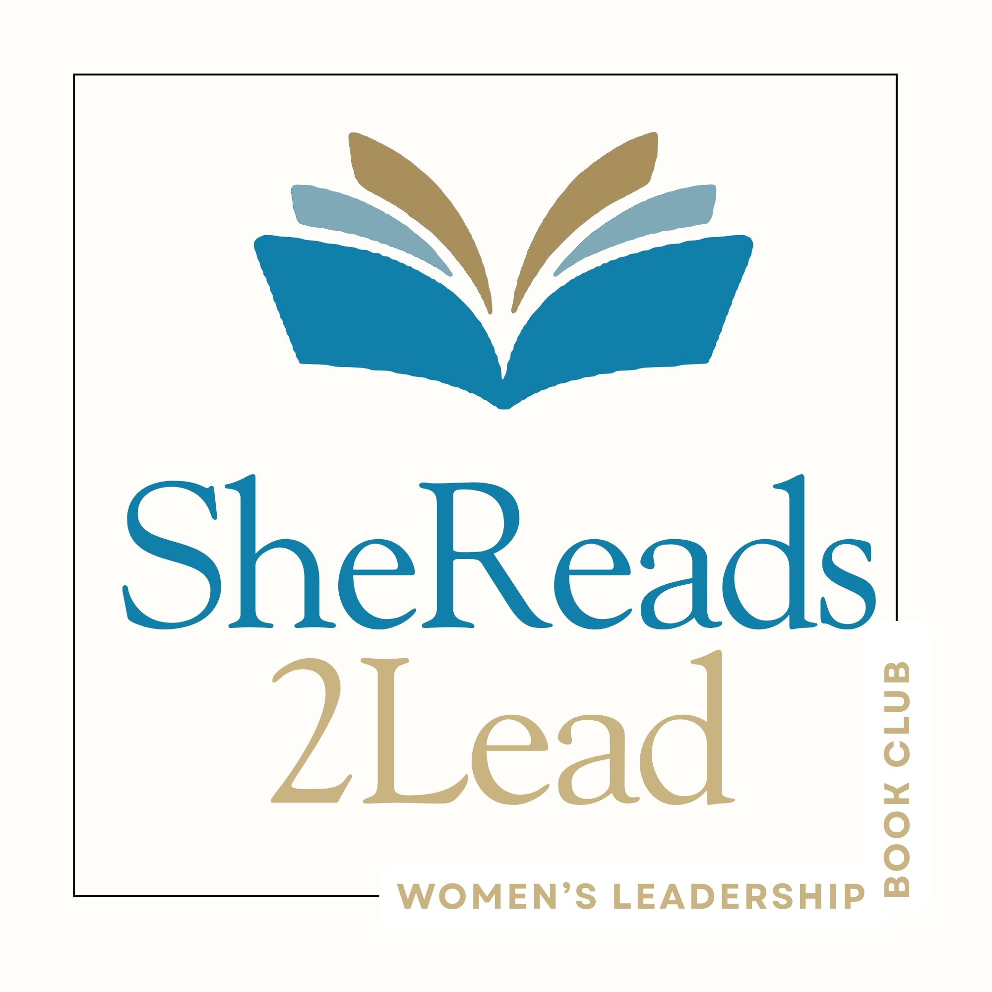 SheReads2Lead logo on a cream background
